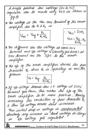 Linear IC's & Application Notes