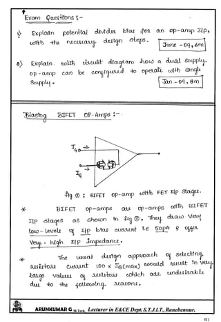 Linear IC's & Application Notes