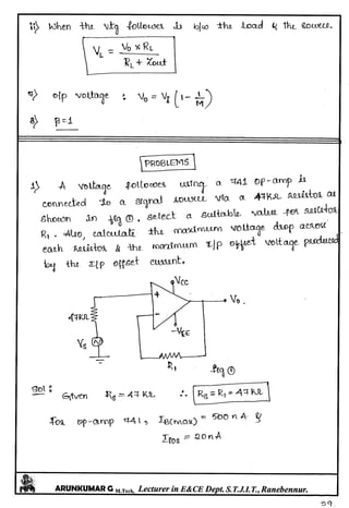 Linear IC's & Application Notes