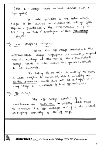 Linear IC's & Application Notes