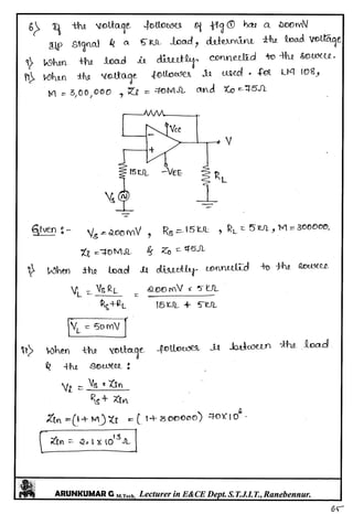 Linear IC's & Application Notes
