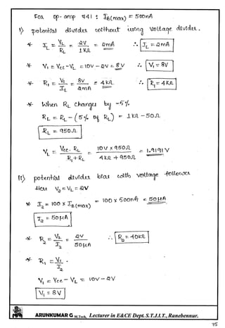 Linear IC's & Application Notes