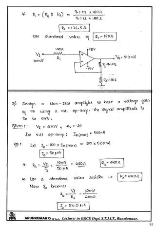 Linear IC's & Application Notes