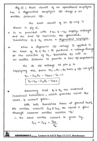 Linear IC's & Application Notes