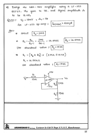 Linear IC's & Application Notes