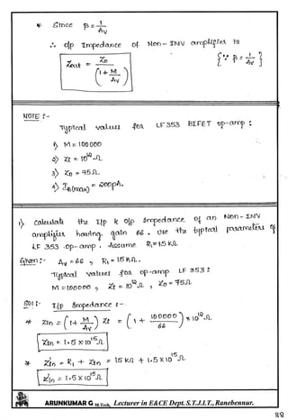 Linear IC's & Application Notes