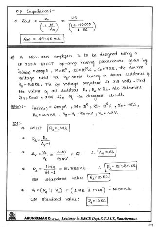Linear IC's & Application Notes
