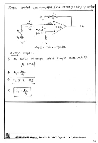 Linear IC's & Application Notes