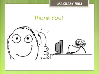 Thank You!
MAXILARY FIRST
MOLAR
 