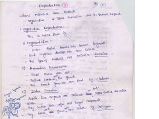 Lichens   sturcture, classification and reproduction