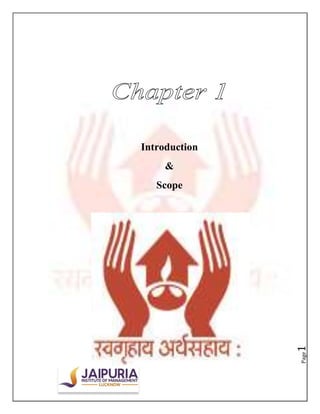 Introduction
     &
   Scope




               1
               Page
 