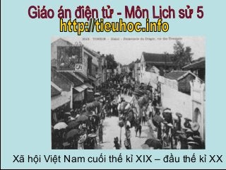 Xã hội Việt Nam cuối thế kỉ XIX – đầu thế kỉ XX

 