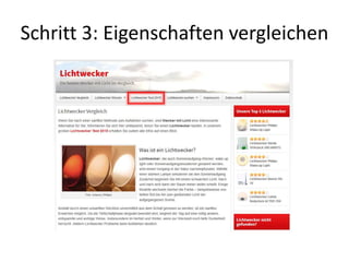 Schritt 3: Eigenschaften vergleichen
 