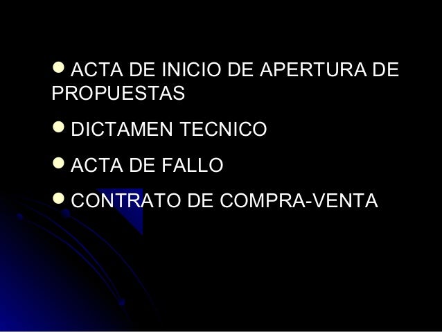 Licitacion publica nacional