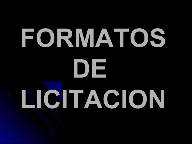 Licitacion publica nacional