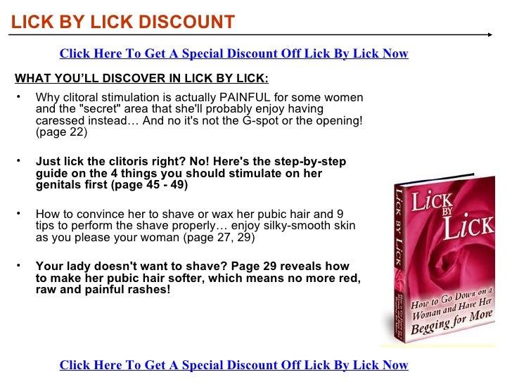 Lick By Lick Discount