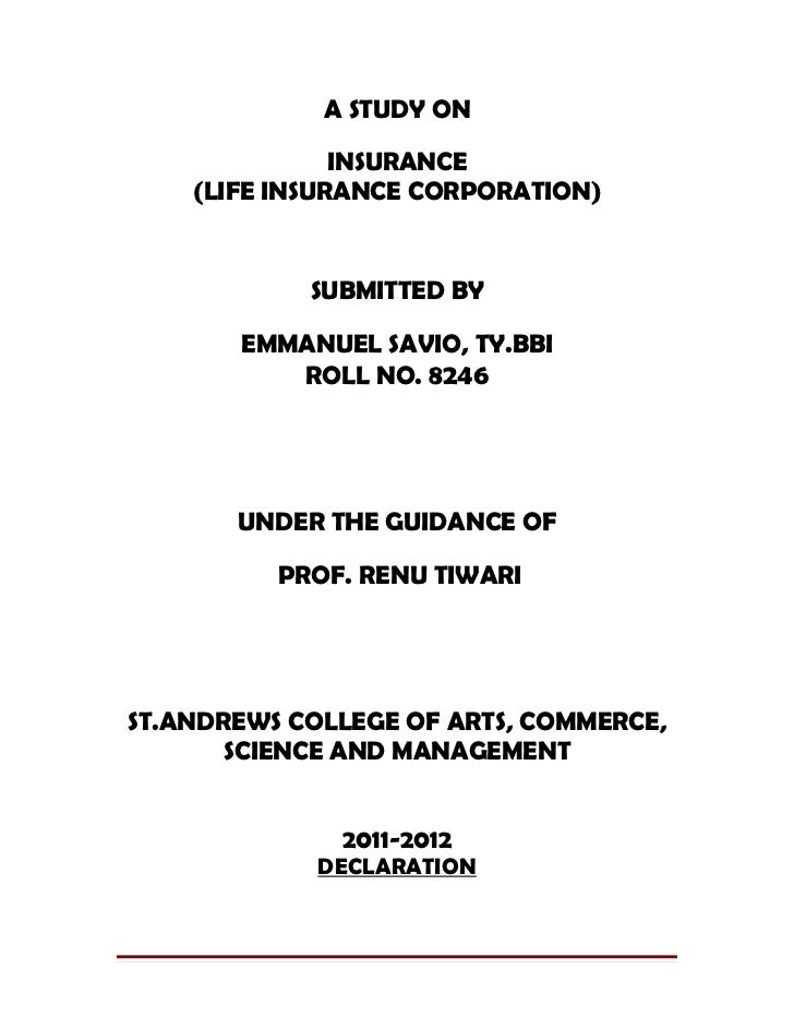 Phd thesis on life insurance