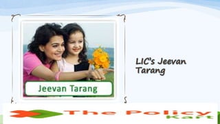 LIC’s Jeevan
Tarang
 