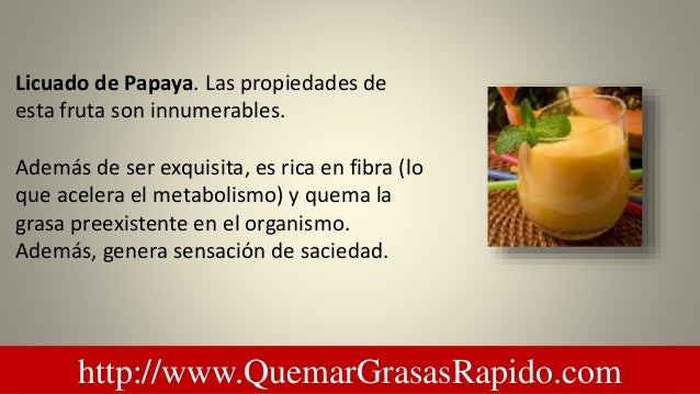Licuado de papaya y apio para bajar de peso