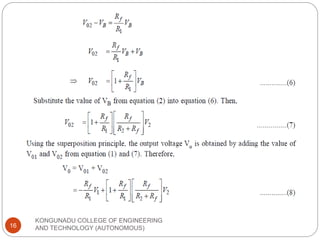 KONGUNADU COLLEGE OF ENGINEERING
AND TECHNOLOGY (AUTONOMOUS)
16
 