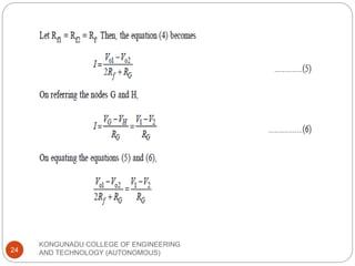 KONGUNADU COLLEGE OF ENGINEERING
AND TECHNOLOGY (AUTONOMOUS)
24
 