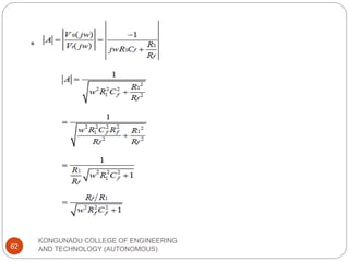 KONGUNADU COLLEGE OF ENGINEERING
AND TECHNOLOGY (AUTONOMOUS)
62
 