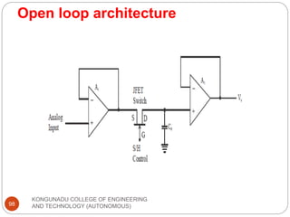Open loop architecture
KONGUNADU COLLEGE OF ENGINEERING
AND TECHNOLOGY (AUTONOMOUS)
98
 