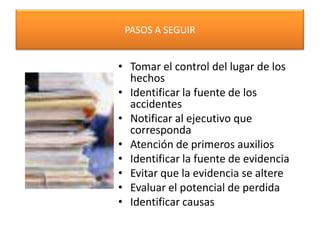 DONDE OCURRIO EL ACCIDENTE?