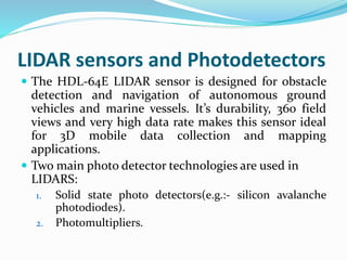 Lidar Sensor Status Lidar | PPTX