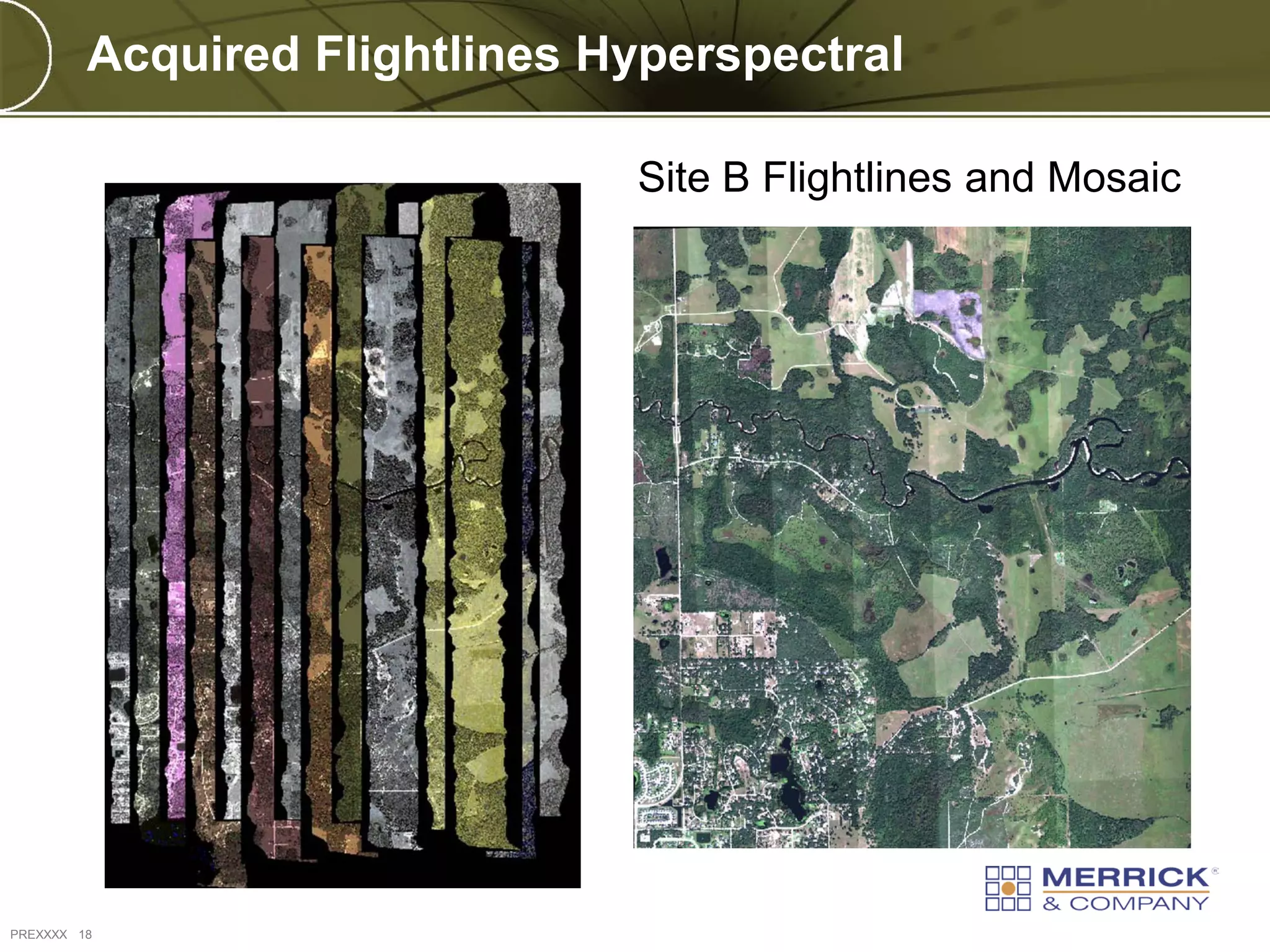 Acquired Flightlines Hyperspectral

                               Site B Flightlines and Mosaic




PREXXXX 18
 