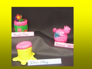 Lidded clay box or jar