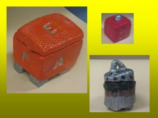 Lidded clay box or jar