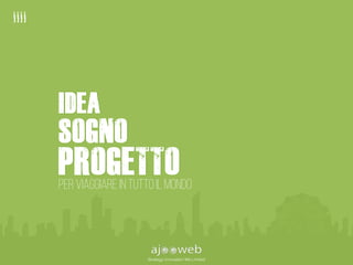 IDEA
SOGNO
PROGETTO
Strategy Innovation Wa Limited
PER VIAGGIARE IN TUTTO IL MONDO
 