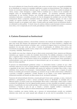 LiderançA CarismáTica Hoje