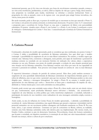 LiderançA CarismáTica Hoje