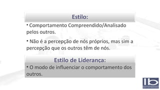Comportamento Compreendido/Analisado pelos outros. Não é a percepção de nós próprios, mas sim a percepção que os outros têm de nós.  O modo de influenciar o comportamento dos outros. 