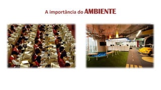 A importância do AMBIENTE 
 