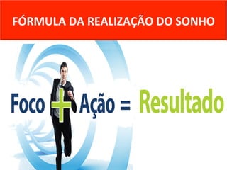 FÓRMULA 
DA 
REALIZAÇÃO 
DO 
SONHO 
 