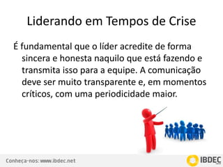 Liderando em Tempos de Crise | PPTX