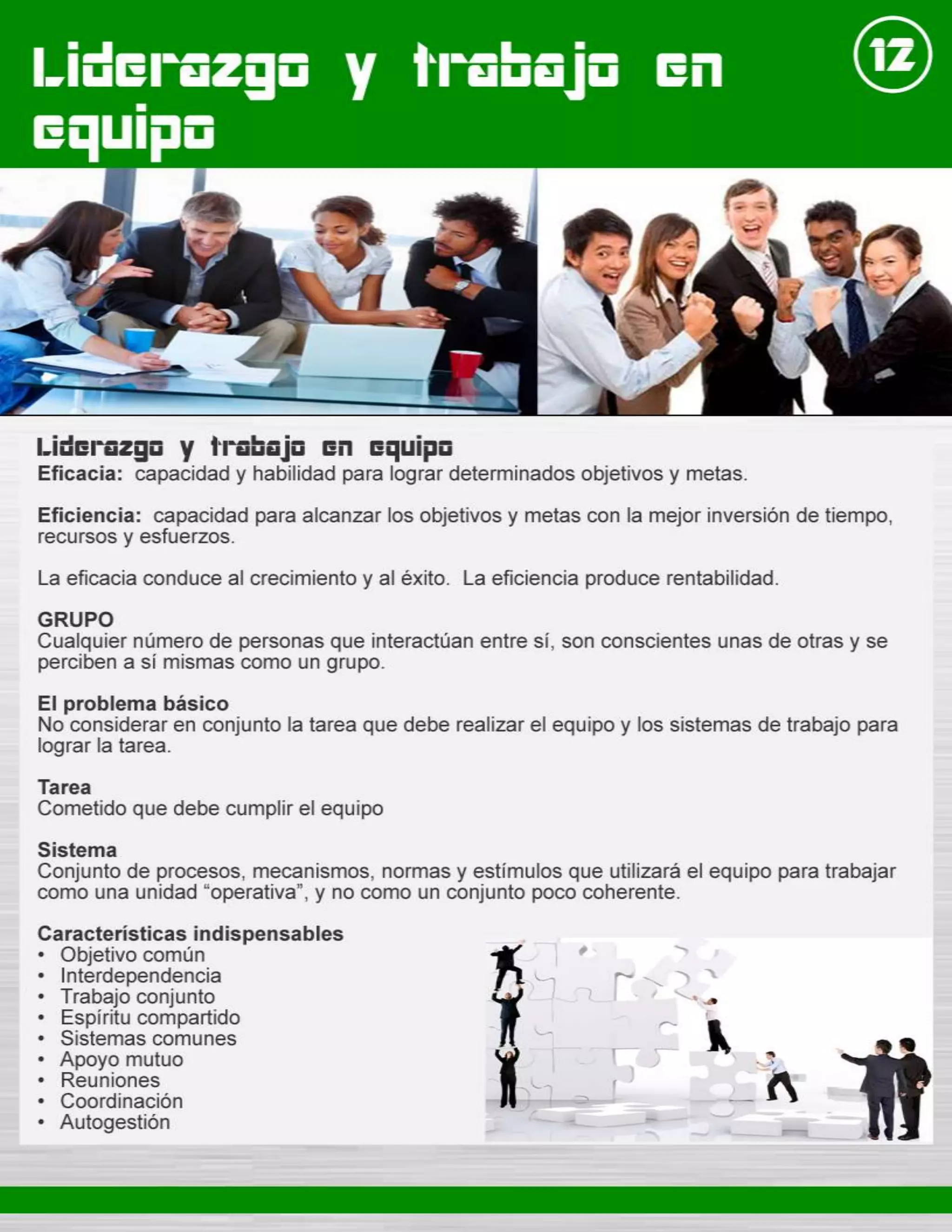 Liderar equipos de trabajo