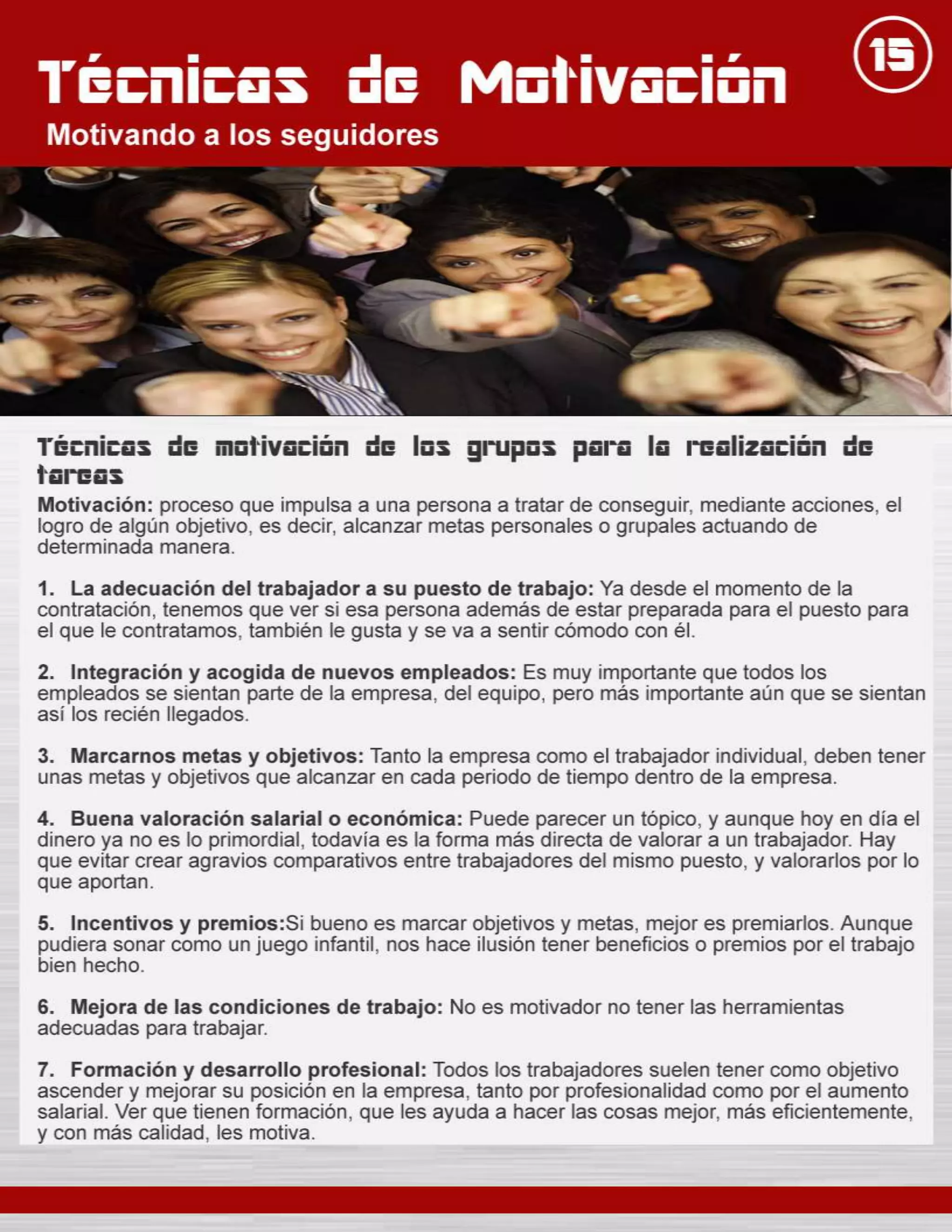 Liderar equipos de trabajo