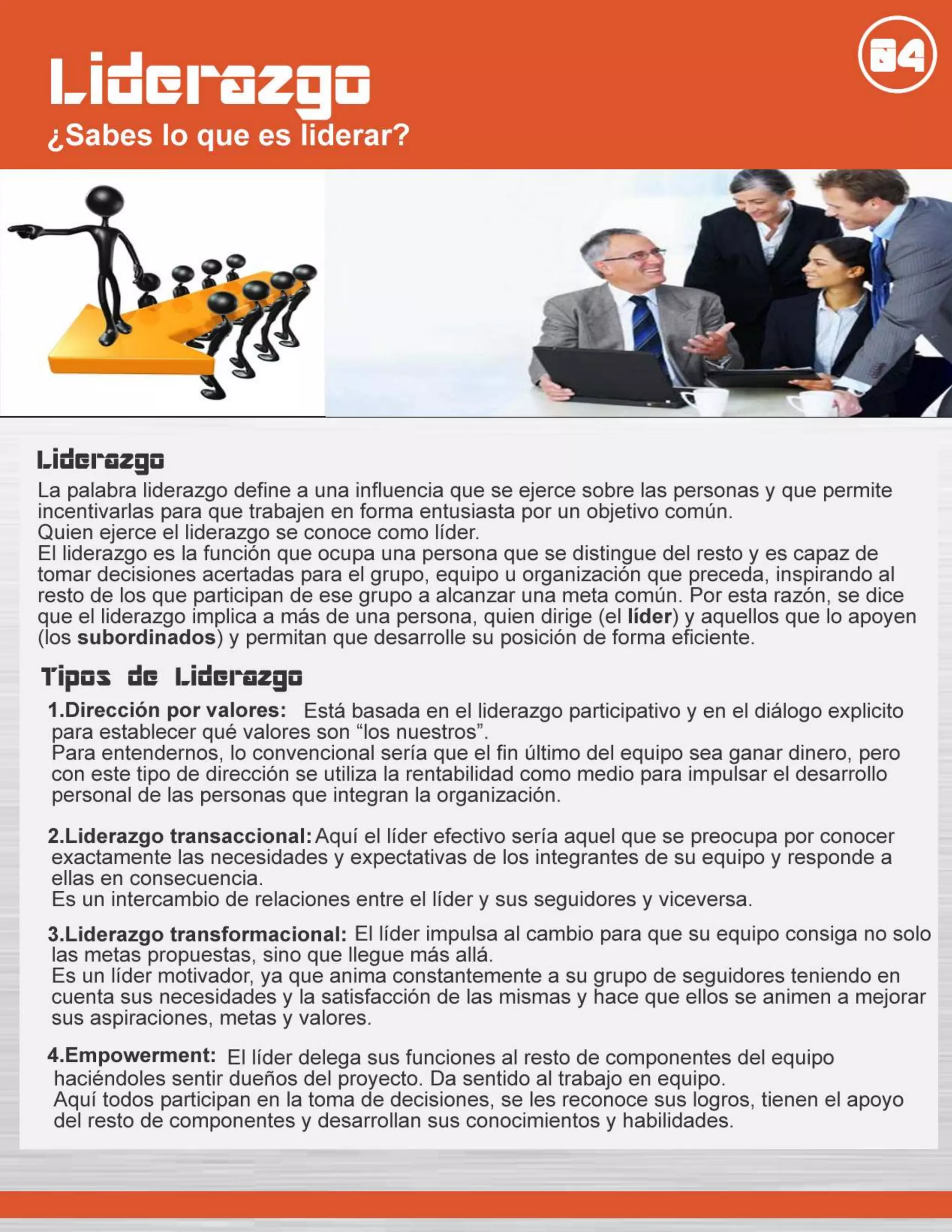 Liderar equipos de trabajo
