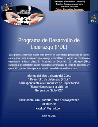 Programa de Desarrollo de Liderazgo (PDL)
