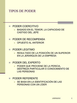Liderazgo - Concepto | PDF