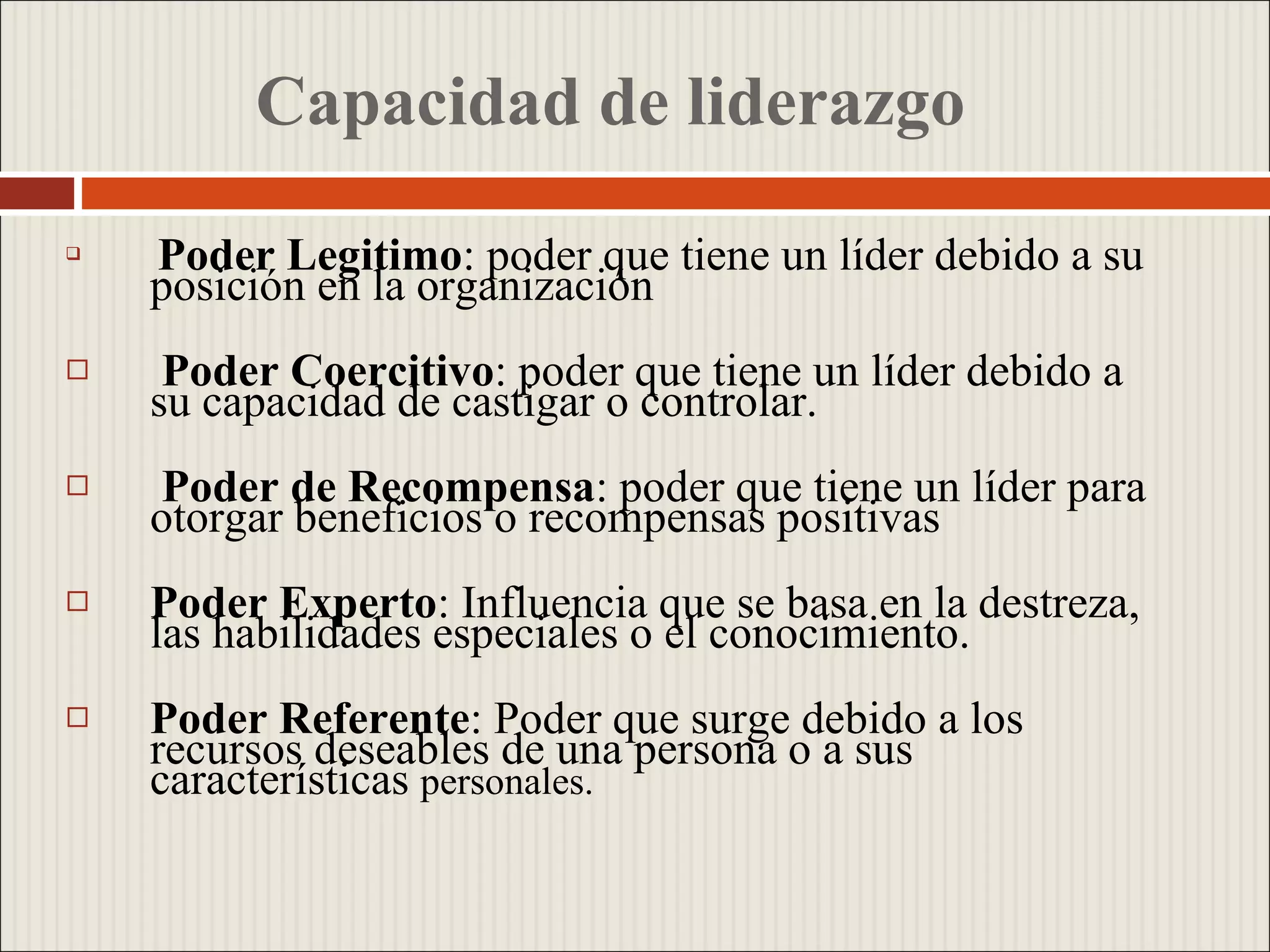 Liderazgo Presentacion Grupal | PPT