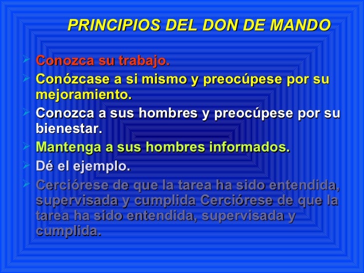 LIDERAZGO Y DON DE MANDO