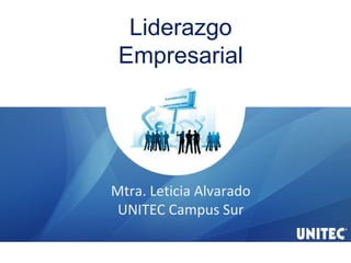 Mtra. Leticia Alvarado UNITEC Campus Sur Liderazgo Empresarial 