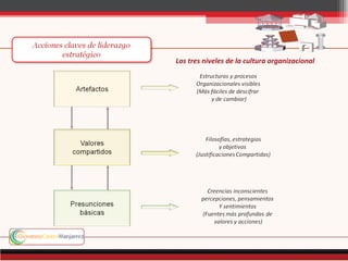 Los tres niveles de la cultura organizacional
 