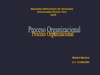 Republica Bolivariana de Venezuela
Universidad Fermín Toro
SAIA
Maibel Medina
C.I. 14.868.084
 