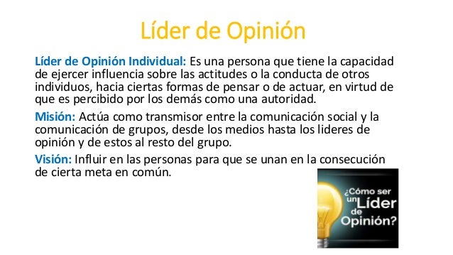 Liderazgo y opinion publica ;)